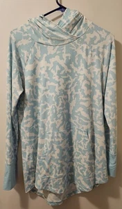 LuLaRoe Amber Hoodie blau-weiß Damen Größe M  - Bild 1 von 7
