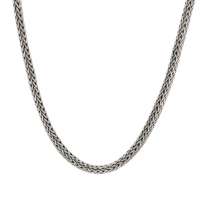 John Hardy Dot Classic Chain Necklace 16 1/4" - Sterling Silver Yellow Gold 18k - Picture 1 of 8