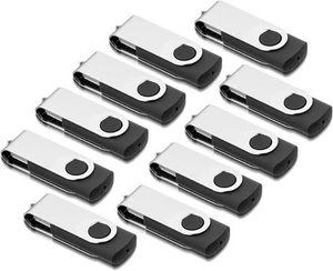 10X METAL STORING DATA THUMB PEN BLACK USB FLASH DRIVE/MEMORY STICK LOT - Picture 1 of 6