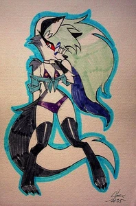 Hellava Boss 2019 Alex Hipolito SIGNIERT Handbemalt Convention Pinup Hellaverse - Bild 1 von 2