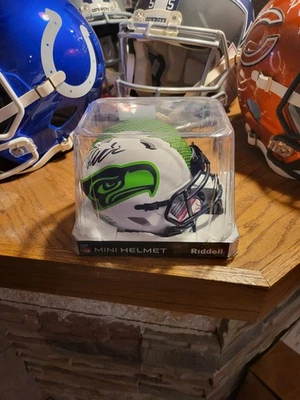 🔥Tariq Woolen SIGNED MINI Lunar Helmet Seattle Seahawks JSA COA 🔥 - Image 1 of 4