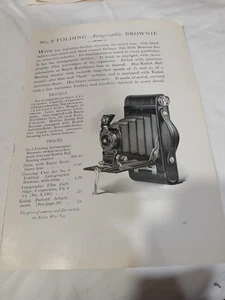 Back to Back 1920 Kodak Kamera Print Anzeigen Lot 3 - Bild 1 von 2