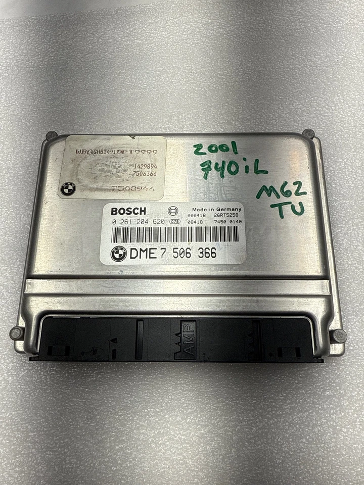 OEM BMW 2001 740IL ECU DME MÓDULO DE CONTROL DEL MOTOR 7506366 Foto 1 de 1