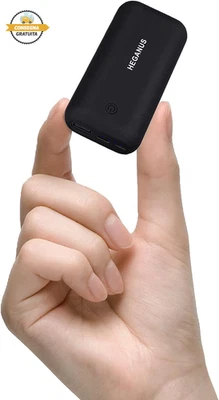 Mini Power Bank 10000Mah Leggero, Caricatore Portatile Type-C Veloce (2.4A Total - Immagine 1 di 4