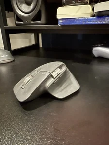 Logitech MX Master 3S Wireless Mouse For Business - Graphite - NO Dongle - Used - Picture 1 of 14