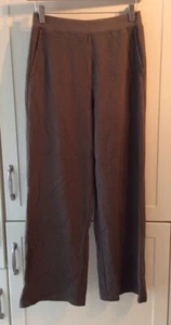 uniqlo leggings medium Green Used W24-26 L27 Wide Leg UNIQLO TROUSERS LEGGINGS - Picture 1 of 12