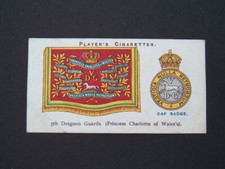John Player Drum Banners & Cap Badges (1924) - # 8 5th Dragoon  Guards