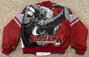 Vintage 90s Alabama Crimson Tide Chalk Line Fanimation Jacket Size Large USA - Picture 1 of 8