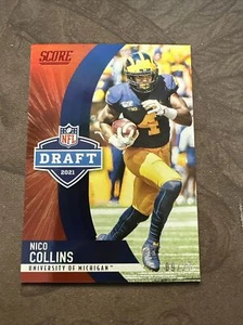 2021 Score NFL Draft /20 Nico Collin’s Rookie #D16 - Picture 1 of 4
