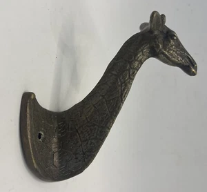 Brass Giraffe Wall Hook SPI San Francisco 5" Children’s / Animal Decor - Picture 1 of 7