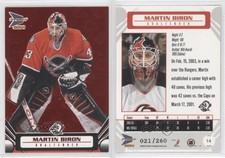 2003-04 Pacific Prism Red /260 Martin Biron #14