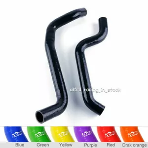 FOR Mitsubishi 3000GT 91-99 Dodge Stealth RADIATOR SILICONE COOLANT HOSE BLACK - Foto 1 di 6
