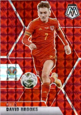 2021 Panini Mosaic UEFA Euro 2020 Mosaic Red #195 David Brooks  Wales - Image 1 of 2