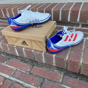 Adidas Cleats Game Mode FG J Soccer Unisex 6 Youth Red Blue White Soccer Cleats - Picture 1 of 10