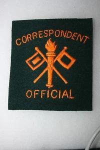 OFFICIAL US ARMY SIGNAL CORPS CORRESPONDENT WWII CLOTH SLEEVE PATCH COPY - Picture 1 of 1