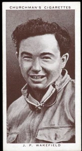 1939 W.A. & A.C. Churchman Kings of Speed #23 J.P. Wakefield EX/MT - Picture 1 of 2