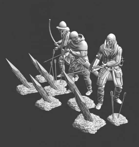 Northern Crusades Miniatures Medieval Archers Bundle Set Diorama Scene 28mm 54mm - Picture 1 of 7