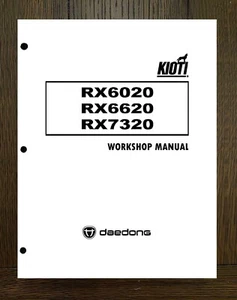 6020 6620 7320 Tractores Taller Técnico Manual se adapta a Kioti RX6020 RX6620 RX732 - Imagen 1 de 5