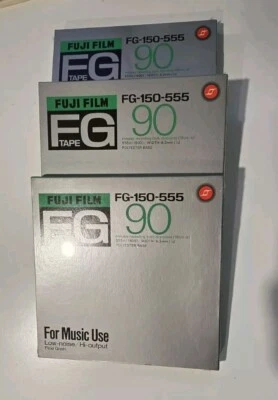 (3) CINTAS DE MÚSICA DE CARRETE FUJI FILM FG 150-555. BONO (1) CINTA ESCOCESA 150. (SELLADO) Foto 1 de 4