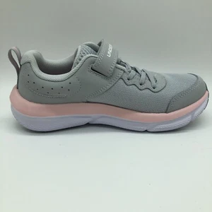 Under Armour UA GPS Assert 10 AC Girls 2.5Y Grey/Pink Sneakers - Picture 1 of 7