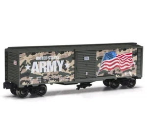 Coche de caja calibre O - EJÉRCITO DE ESTADOS UNIDOS - Camuflaje y bandera - Artículo nuevo - Nunca funcionó - - Imagen 1 de 6