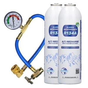 ALASKA@ HC134a gas flash refrigerante aire acondicionado con manguera de llenado - Imagen 1 de 11