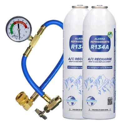 ALASKA@ HC134a Gas Flashe Kältemittel Klimaanlage mit befüllen Schlauch - Bild 1 von 4