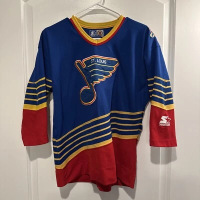 Винтажная молодежная хоккейная футболка St. Louis blues стартовый размер большой/XL - Изображение 1 из 4
