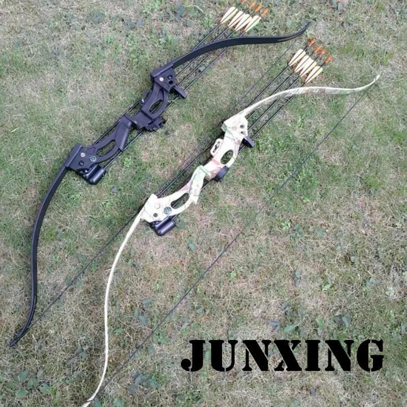 48Inch Black/Camo Recurve Bow 20lbs Draw Weight For Women/Youth Archery Practice - Image 1 of 4