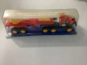 Vtg Top Trucks Friction Fire Truck Tractor Trailer Super Suspension - Picture 1 of 2