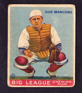 Goudey #41 Gus Mancuso 1933 novato de los New York Giants - Imagen 1 de 2