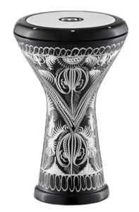 Meinl Percussion Aluminum Doumbek Egyptian Goblet Drum Darbuka, Hand Engraved - Picture 1 of 3