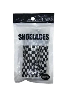 FLACH KARIERTE sportliche SCHUHSCHNÜRSENKEL Sneaker Freizeitschuh Schnüre - Bild 1 von 1