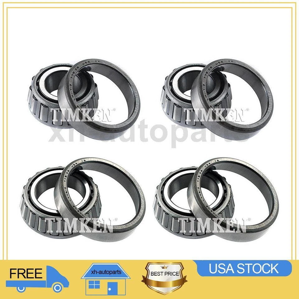 Juego de 4 cojinetes de rueda exterior interior delantero y carreras para Ford Falcon 1962~1966 Foto 1 de 4