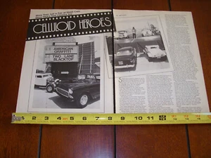 AMERICAN GRAFFITI  FORD 1932 DEUCE COUPE 1955 CHEVROLET ORIGINAL 1983 ARTICLE - Picture 1 of 12