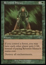 Magic the Gathering MTG Reverent Silence (111) Nemesis   LP