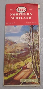 Vintage ESSO Northern Scotland Road Map Petrol Oil - Picture 1 of 12