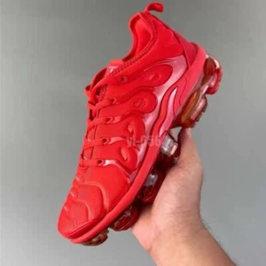 Men sizes/Nike Air VaporMax TN Plus Triple Red casual comfortable men's shoes Ds - Picture 1 of 5