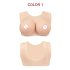 Bcdeg Cotton Breast Forms Round Neck Cutout Fake Boobs Transgender Cosplay Chest