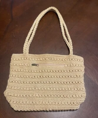 Bolso de Hombro Croft And Barrows Tejido Beige Mediano Foto 1 de 4