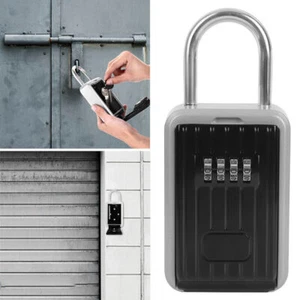 Portable Outdoor Waterproof Wall Mounted 4Digit Combination AntiTheft Key Lock - Picture 1 of 12