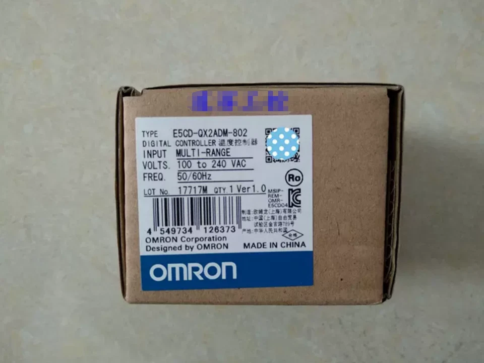 1PC New Omron E5CD-QX2ADM-802 Temperature Controller 100-240VAC In Box Brand - Image 1 of 3