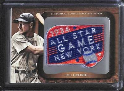 2009 Topps Commemorative Patch LPR-61 Lou Gehrig - Image 1 of 2