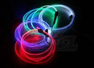 GREEN FIBER-OPTIC LIGHTS 4 NIGHT FLYING RC HELICOPTER QUADCOPTER CAR TRUCK NEON - Picture 1 of 2