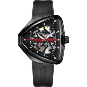 New Hamilton Ventura ELVIS80 Skeleton Auto Black Dial Men's Watch H24535331 - Picture 1 of 4