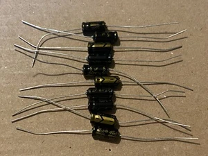 Axial Electrolytic Capacitor, 5uF, 50V - Lot of 10 - Picture 1 of 1