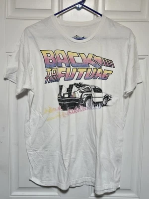 Camisa Regreso al Futuro Hombre Talla Grande Blanca Universal BTTF Foto 1 de 3