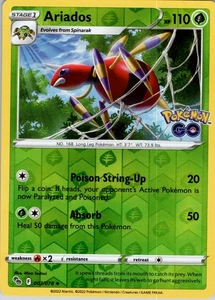 Ariados Uncommon Pokemon GO 007/078 LP-NM - Picture 1 of 2