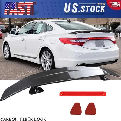 Carbon Style 46" Rear Trunk Spoiler Wing GT Style Racing For Hyundai Azera 06-17 Foto 1 de 4