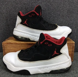 Nike Boys Air Jordan Max Aura 2 CN8094-100 White Basketball Shoes Sneakers Sz 5Y - Picture 1 of 11
